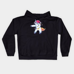 Christmas Unicorn Dab Kids Hoodie